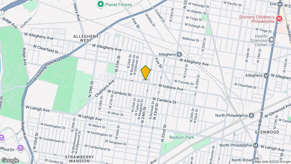 2413 W Indiana Ave Map and Location Details