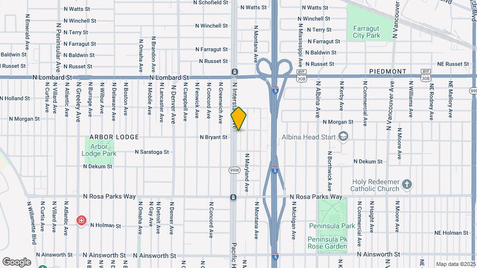 1426-1436 N Bryant St Map and Location Details