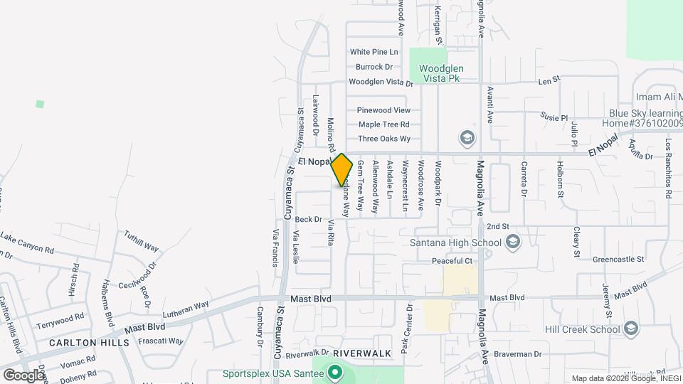 10048 Timberlane Way Map and Location Details