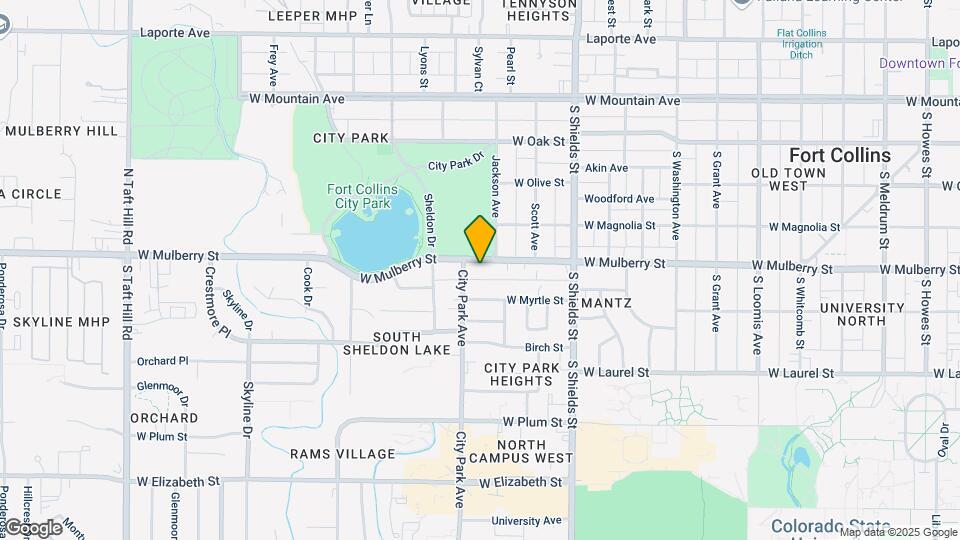 1317 W Mulberry St Map and Location Details