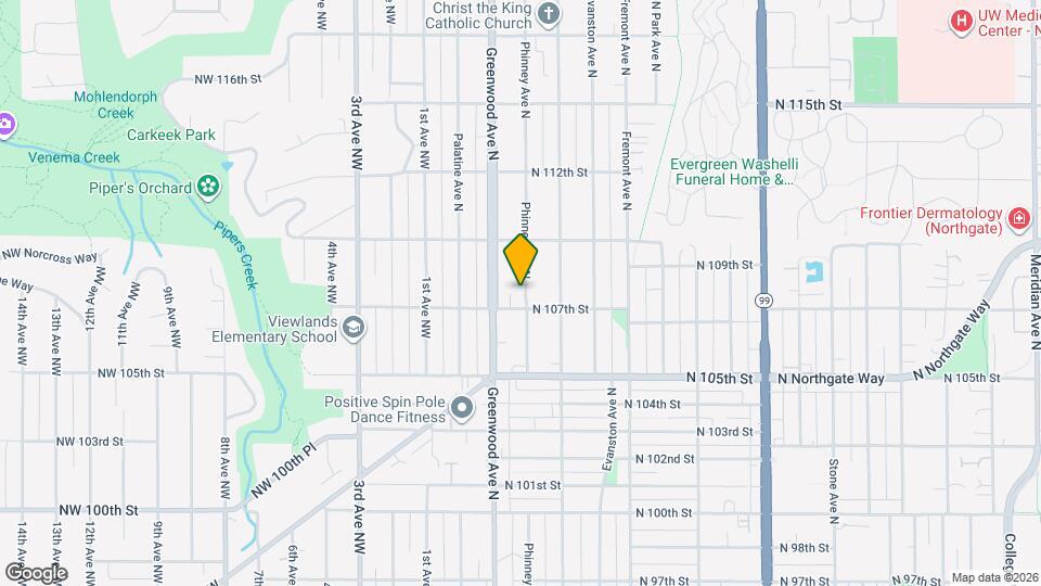 10709 Phinney Ave N Map and Location Details