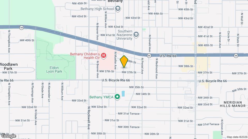 6719 NW 37th St Map and Location Details