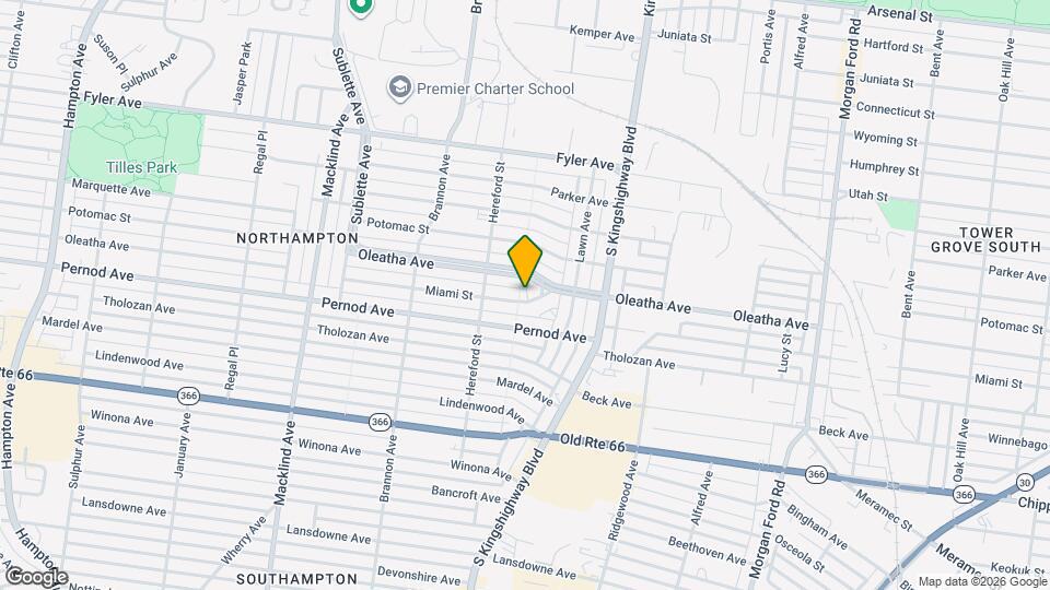 4957 Miami St Map and Location Details