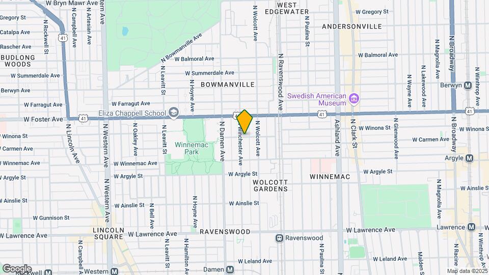 1931 W Winona St, Unit 1 Mapa y Detalles de la Ubicación