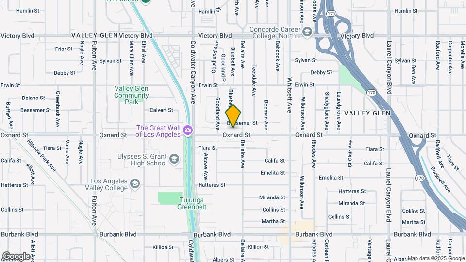 12721-12723 Oxnard St Map and Location Details