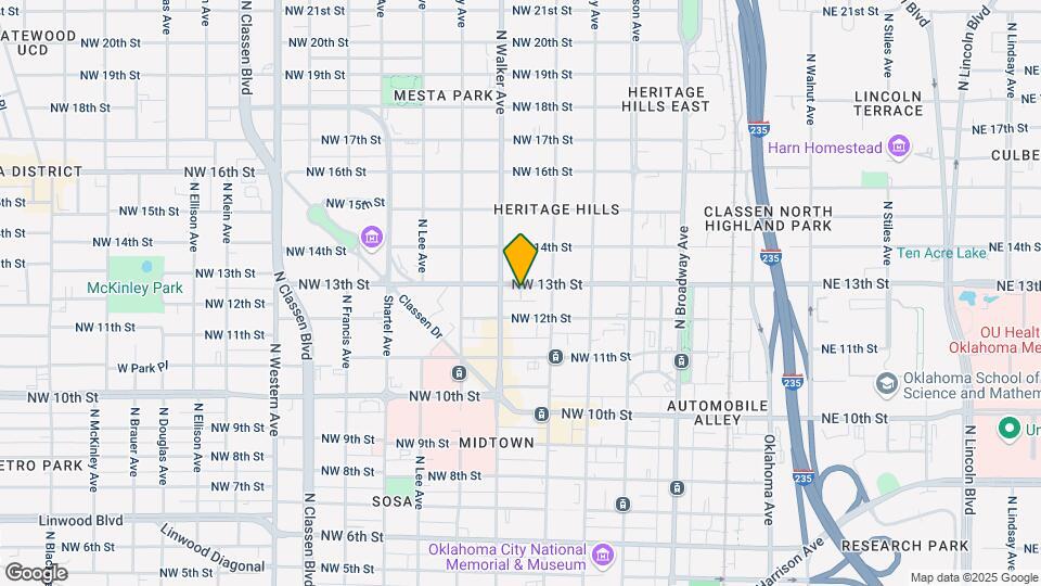 430 NW 13th St Map and Location Details