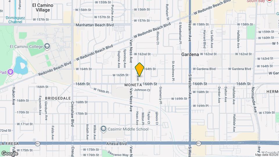 16506 Haas Ave Map and Location Details