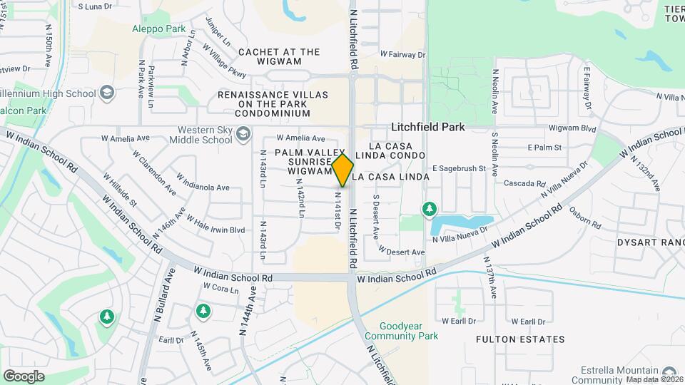 3871 N 141st Dr Map and Location Details