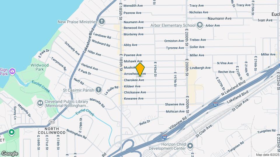 18813 Cherokee Ave Map and Location Details
