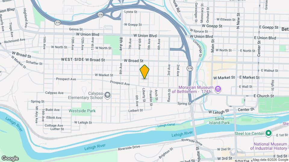 418 Liberty St Map and Location Details