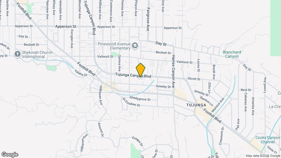 10075 Tujunga Canyon Blvd Map and Location Details