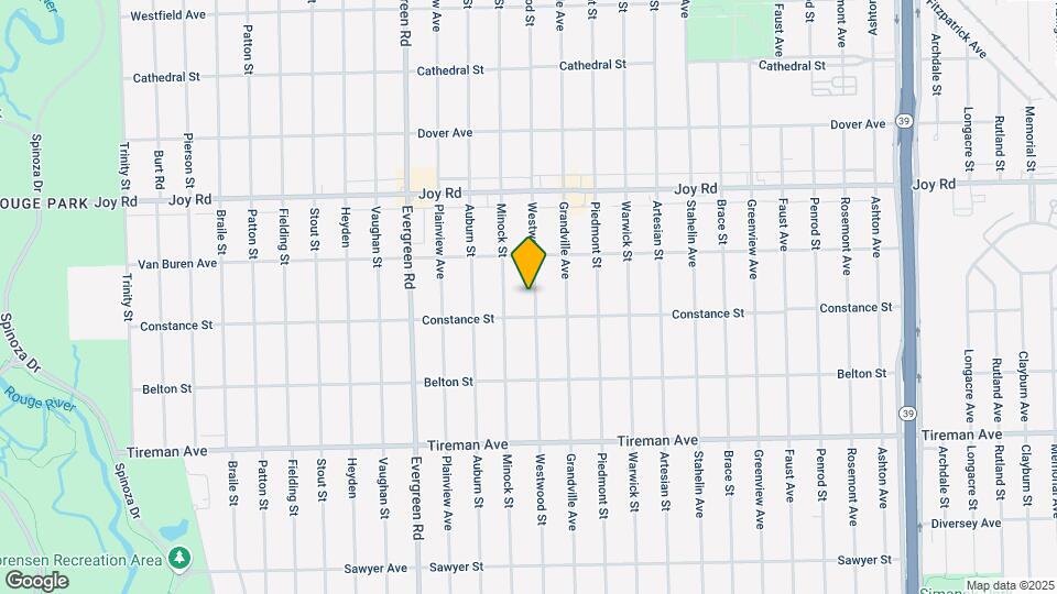 8435 Westwood St Map and Location Details