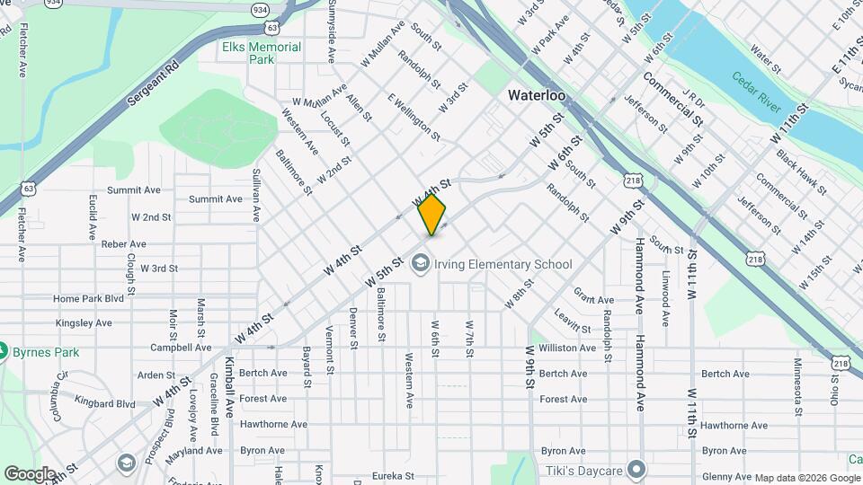 1027 W 5th St Mapa y Detalles de la Ubicación