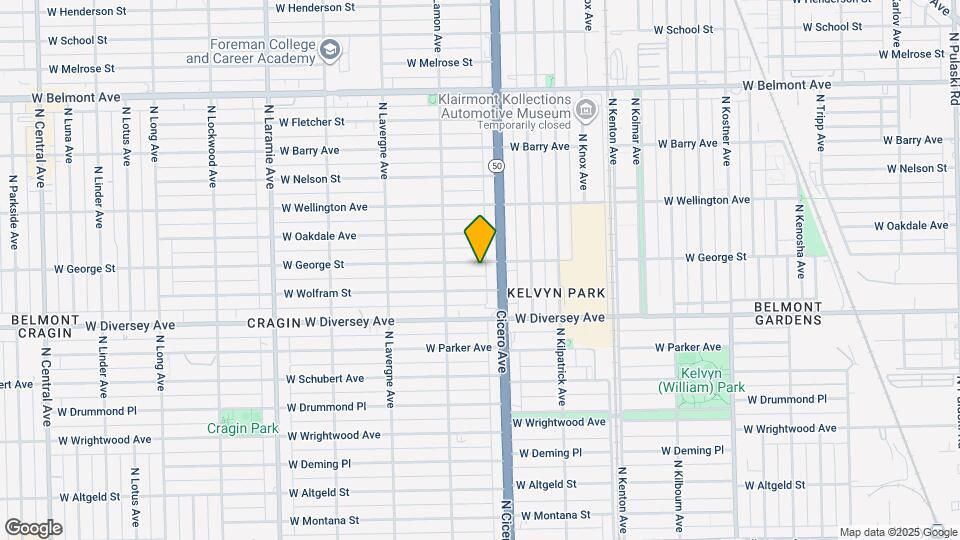 4821 W George St Map and Location Details