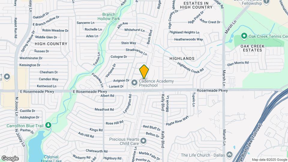 2135 Rose Cliff Ln Map and Location Details