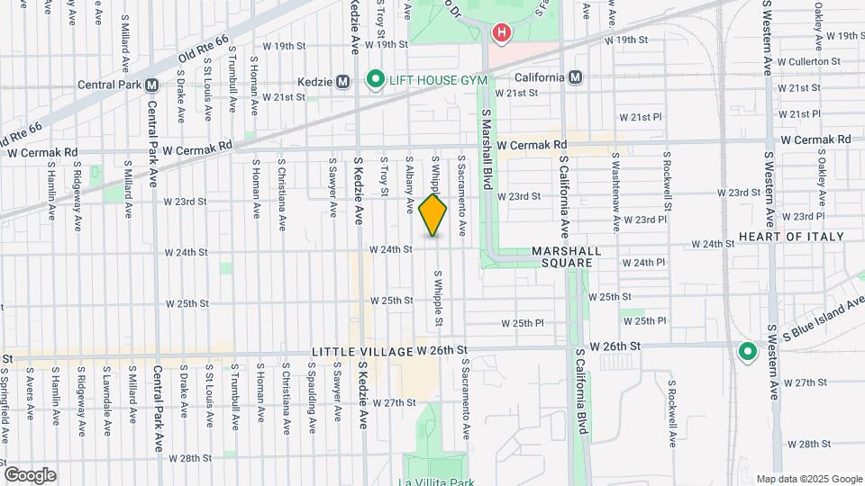 2354 S Whipple St Map and Location Details