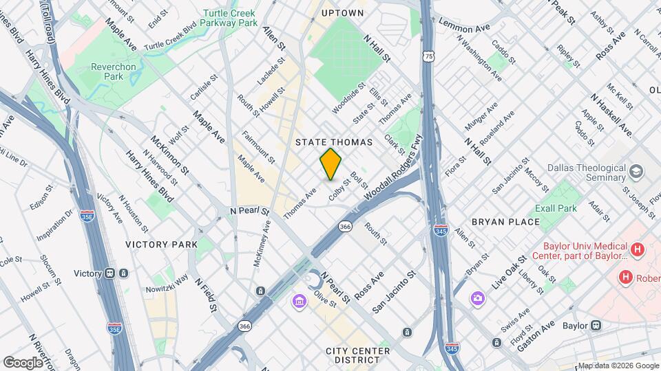 2214 Routh St Map and Location Details