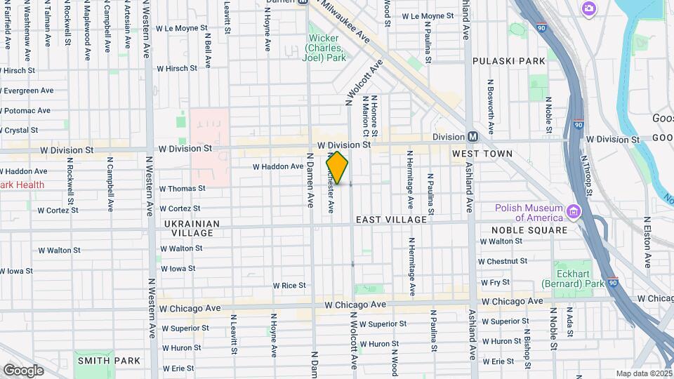 1057 N Winchester Ave Map and Location Details