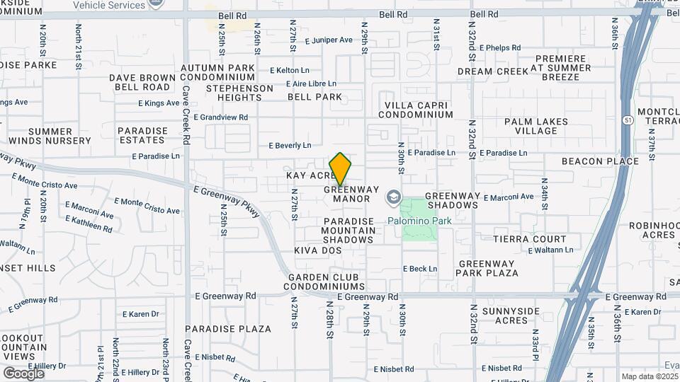 2814 E Marconi Ave Map and Location Details