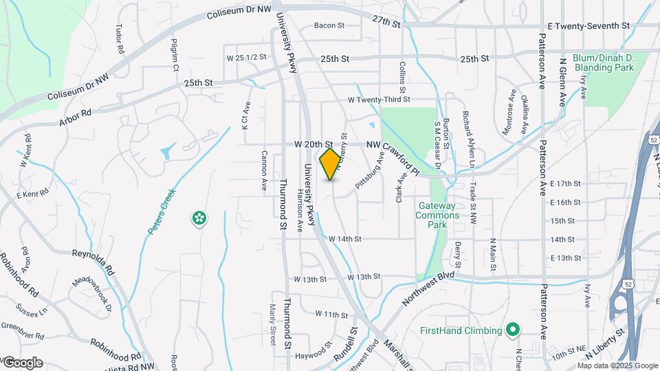 1624 N Cherry St Mapa y Detalles de la Ubicación