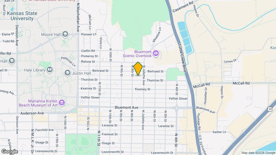 714 Thurston St Map and Location Details