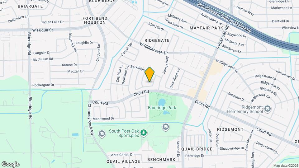 6018 Beaconridge Dr Map and Location Details