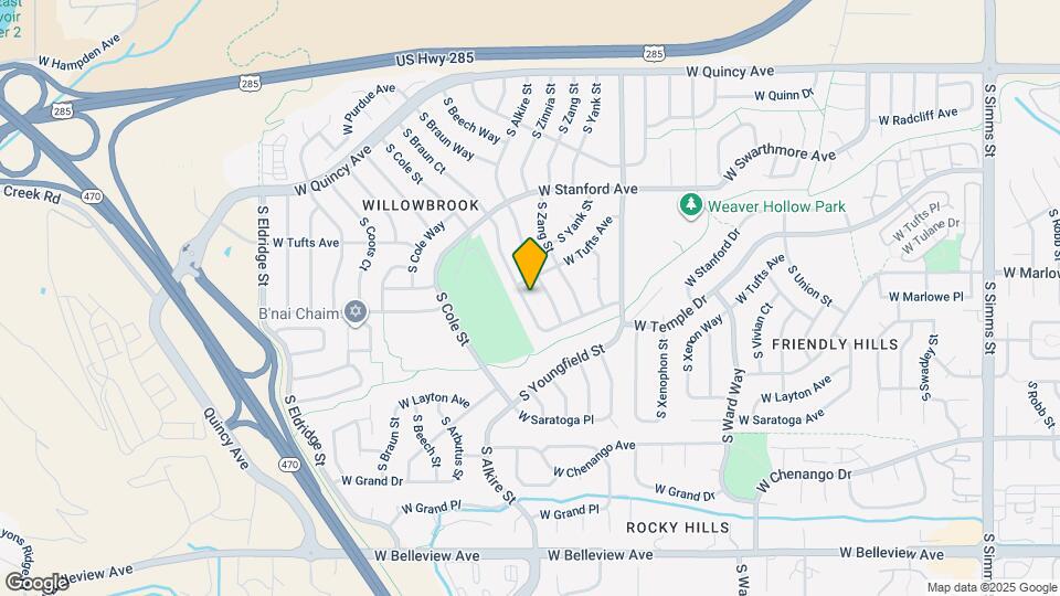 4630 S Braun Ct Map and Location Details