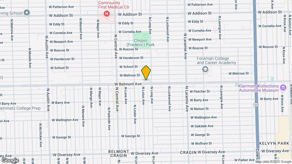 5418 W Belmont Ave, Unit 2W Mapa y Detalles de la Ubicación