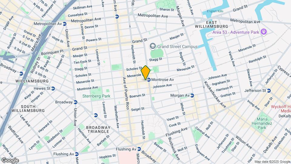 222 Montrose Ave Mapa y Detalles de la Ubicación