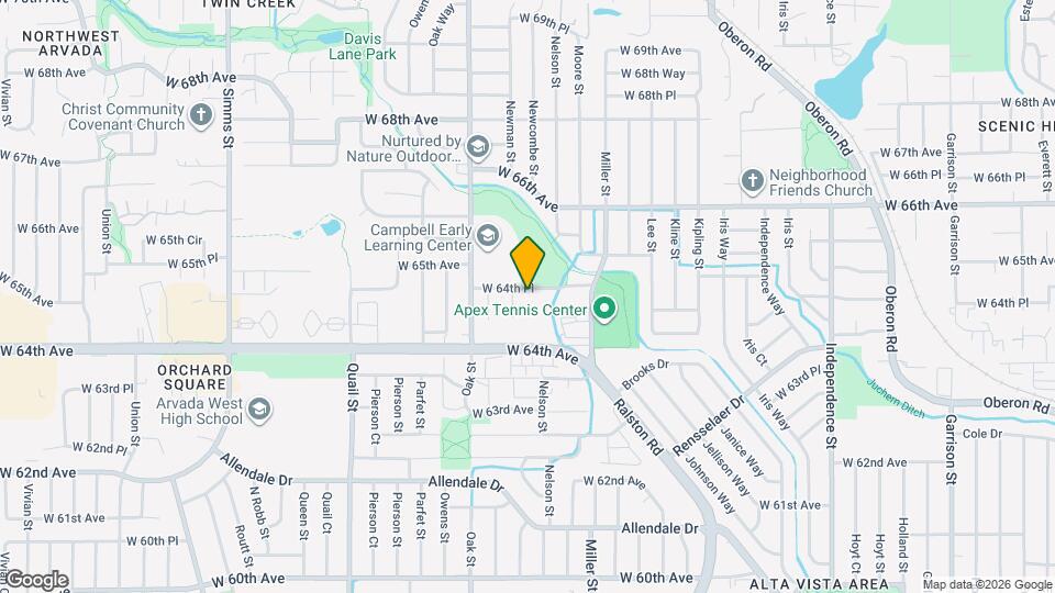 10620 W 64th Pl Map and Location Details