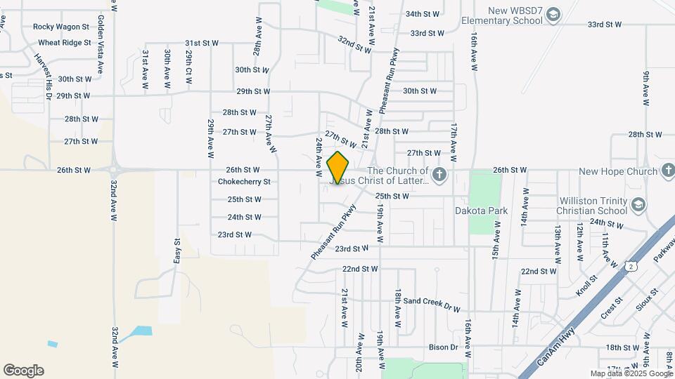 Williston Map and Location Details