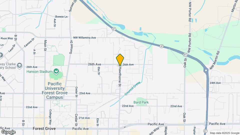 2564 Hawthorne St Map and Location Details