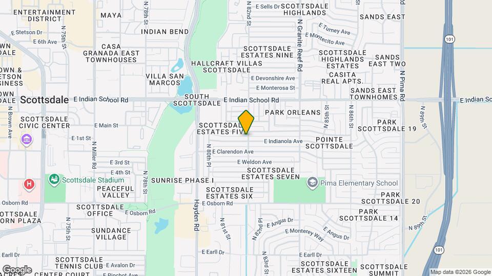 8144 E Indianola Ave, Unit SI ID1558673P Map and Location Details