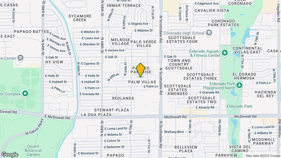 Palm Villas Mapa y Detalles de la Ubicación