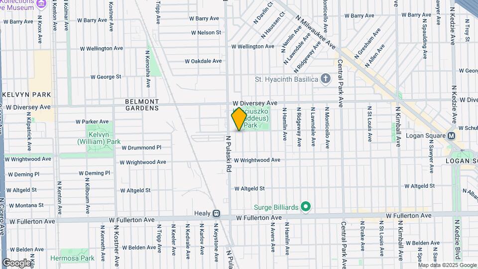 2652 N Harding Ave Map and Location Details
