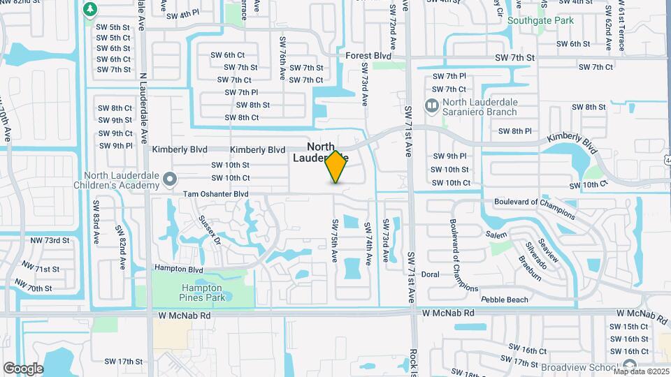 7490 SW 10th Ct Map and Location Details