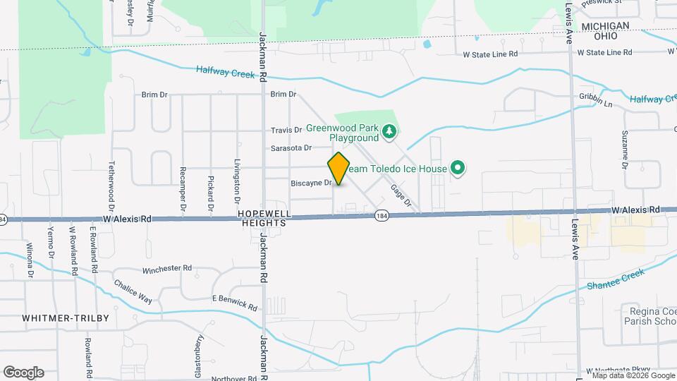 5836 Curson Dr Map and Location Details