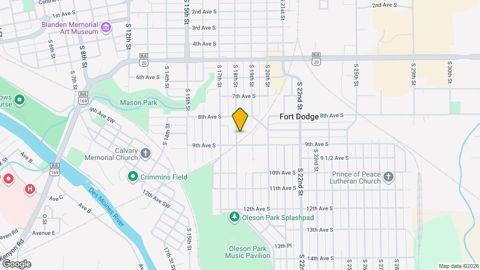 841 S 18th St Map and Location Details