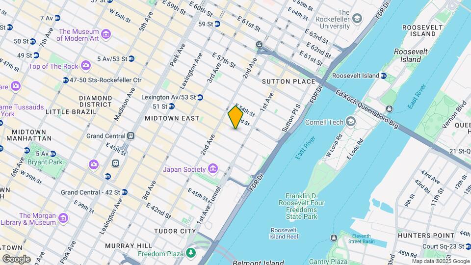 330-334 E 52nd St Mapa y Detalles de la Ubicación