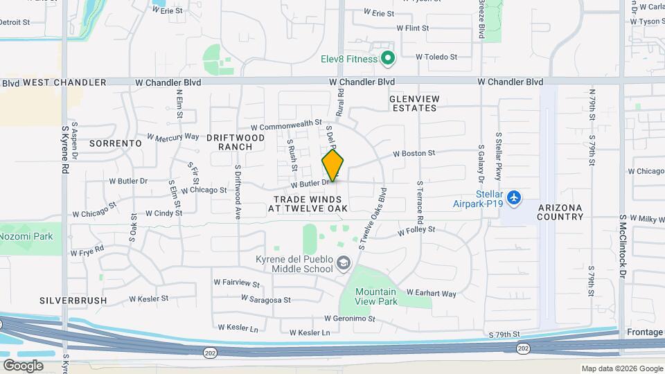 202 S Del Pueblo St Map and Location Details