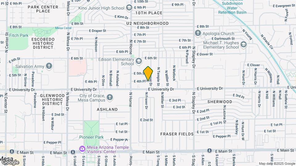 903 E 4th Pl Map and Location Details