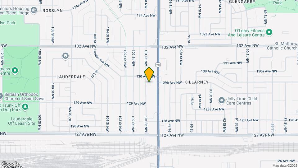 12955-12101 101 St NW Map and Location Details