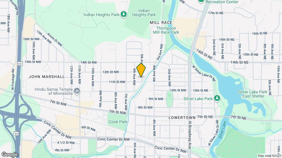 1107 5th Ave NW Map and Location Details