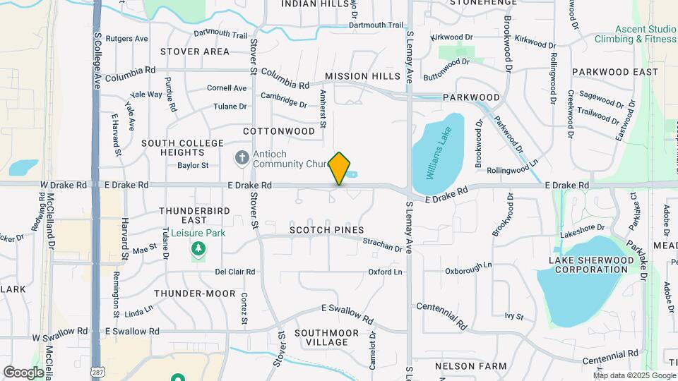 809 E Drake Rd Map and Location Details