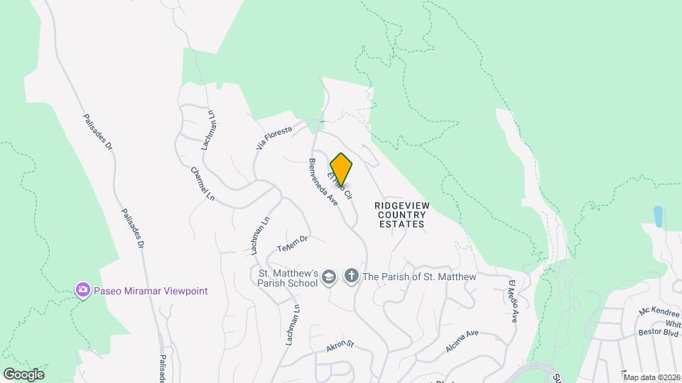 1271 El Hito Cir Map and Location Details