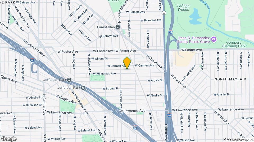 5030 W Winnemac Ave Map and Location Details