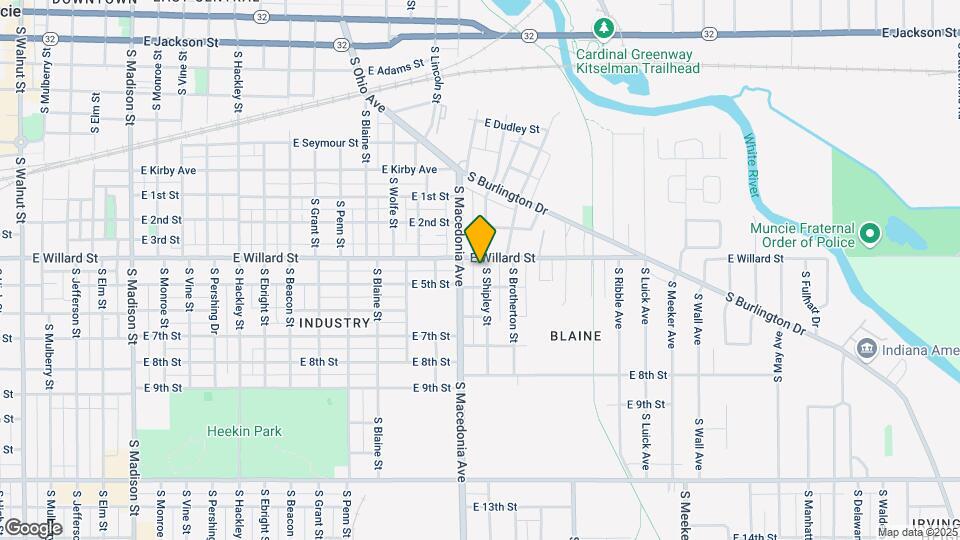 1123 S Shipley St Map and Location Details
