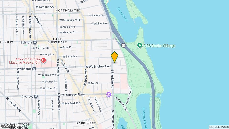 360 W Wellington Ave, Unit 8D Map and Location Details