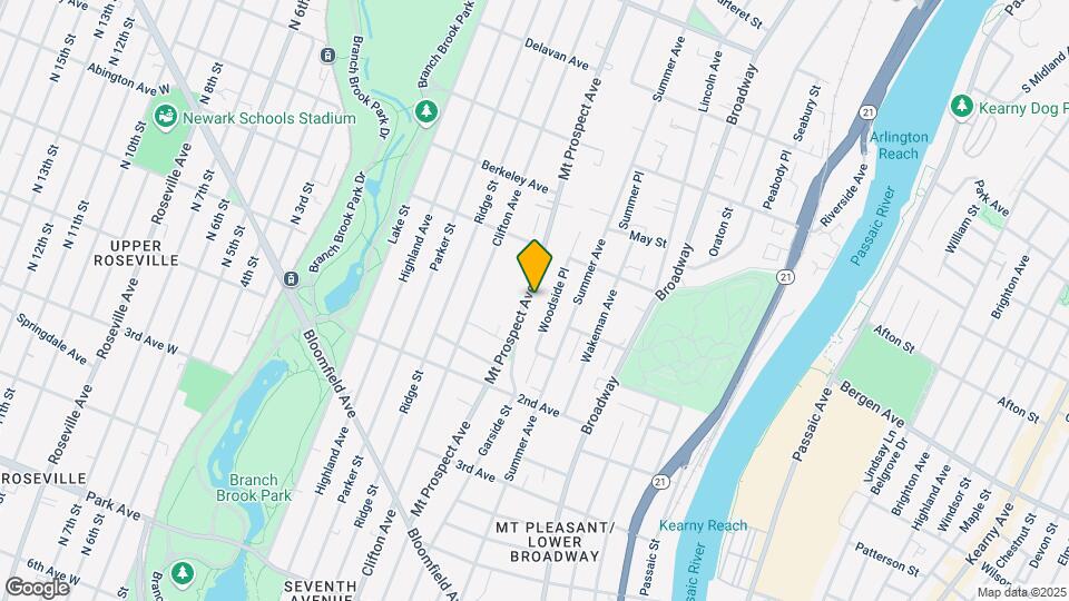383 Mt Prospect Ave Map and Location Details