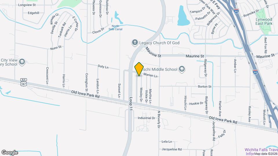 1030 Wesley Dr Map and Location Details